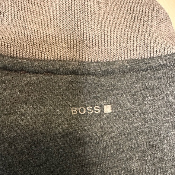 Hugo Boss Men’s Shepherd 33 Gray Full Zip Track Sweat Jacket Size XL Orange Lbl - Picture 7 of 7